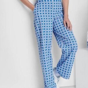 NWT Wild Fable Pants &  Blue With White Flowered Flare Pants  Size:S